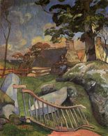 Поль Гоген Деревянные ворота (Свинарка)-1889